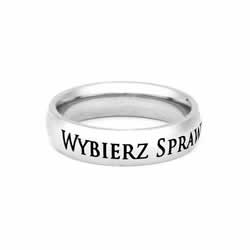 Polish Choose the Right Ring - Narrow Polish CTR Ring