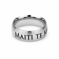 Tahitian Choose the Right Ring - Wide Tahitian CTR Ring