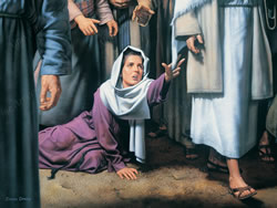 Touch of Faith - Matted 16 x 20 Print 