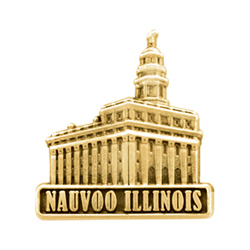 Nauvoo Illinois Temple Pin - Gold