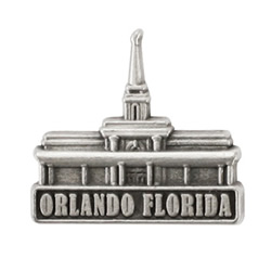Orlando Florida Temple Pin - Silver